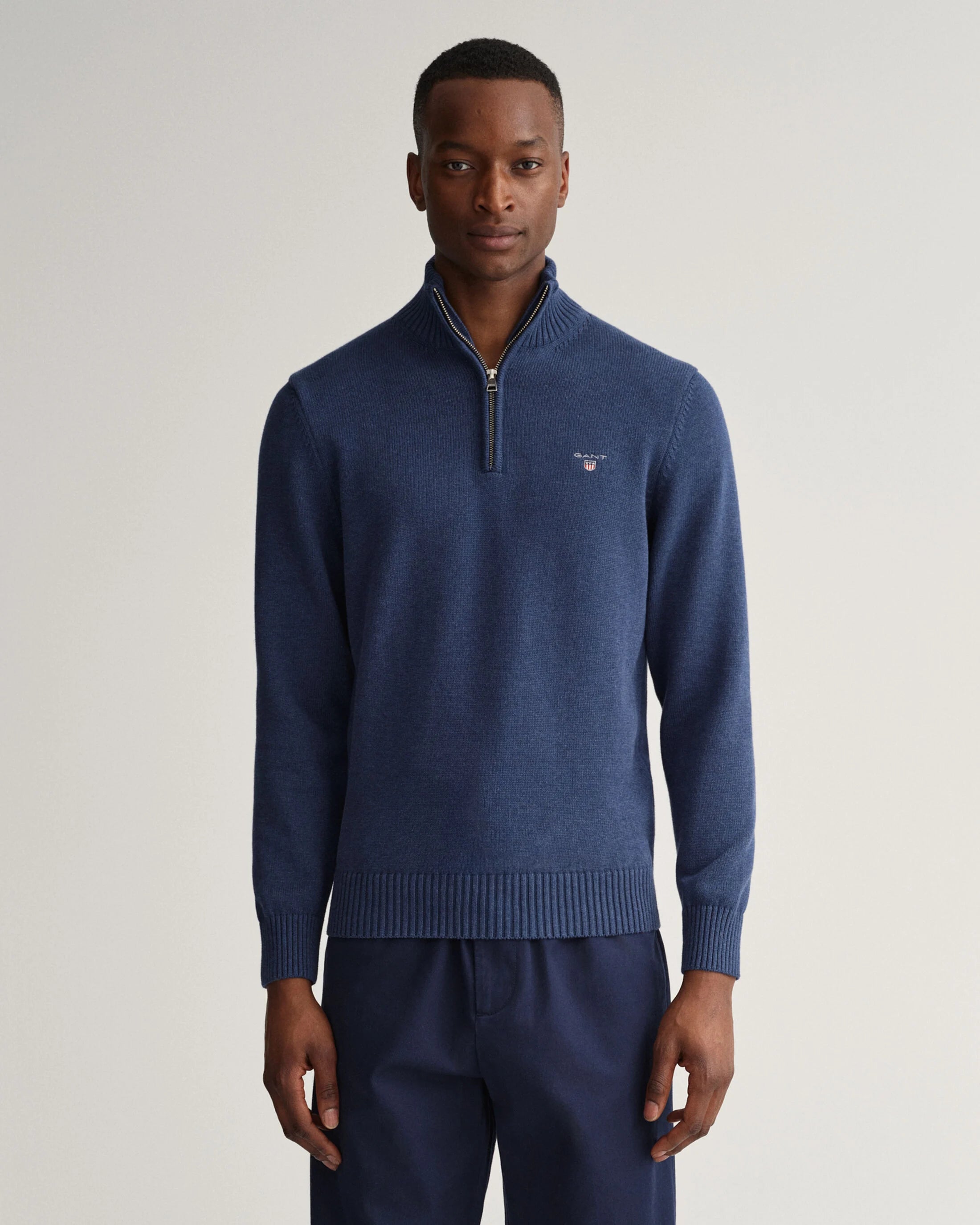 Gant Casual Cotton Half Zip Sweater