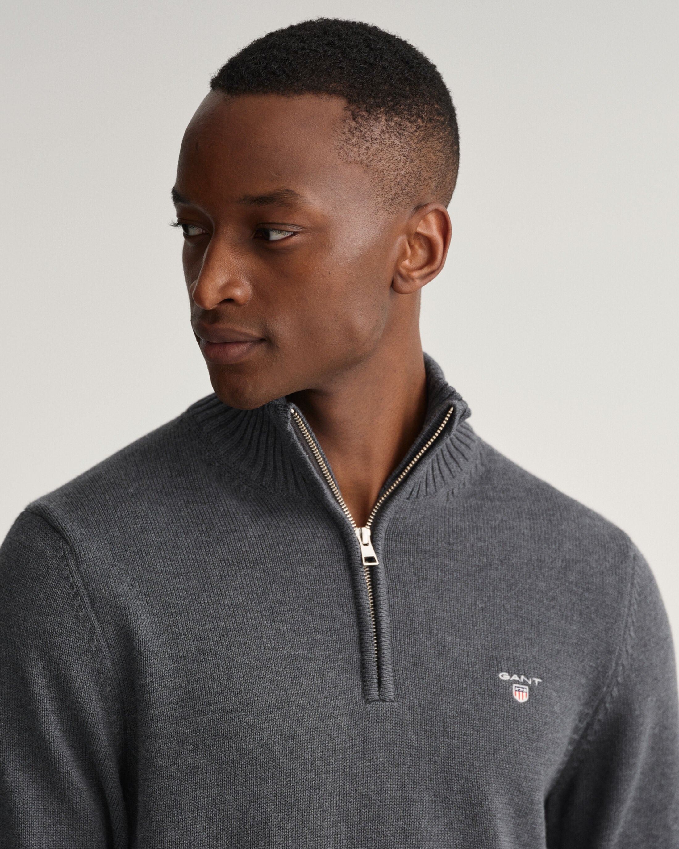 Gant Casual Cotton Half Zip Sweater