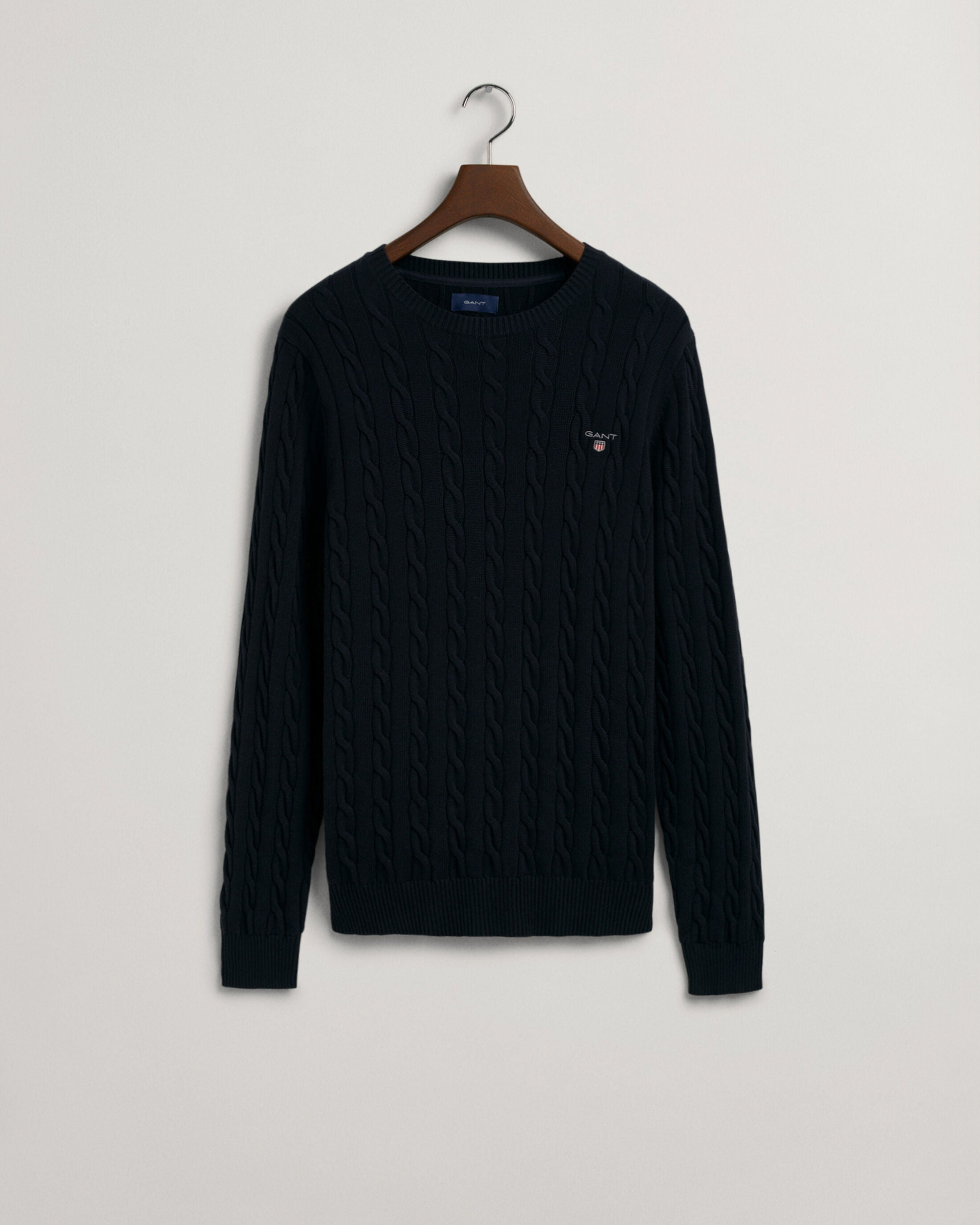 Gant Cotton Cable Crew Neck Sweater