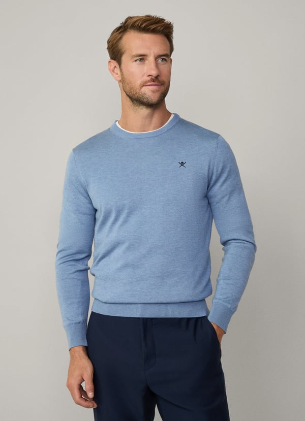 Hackett Cotton Silk Crew Neck