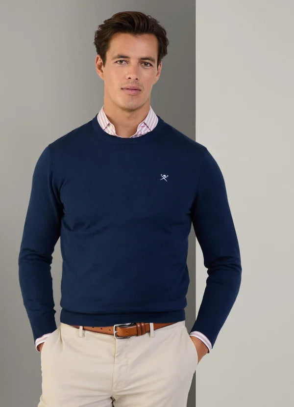 Hackett Cotton Silk Crew Neck