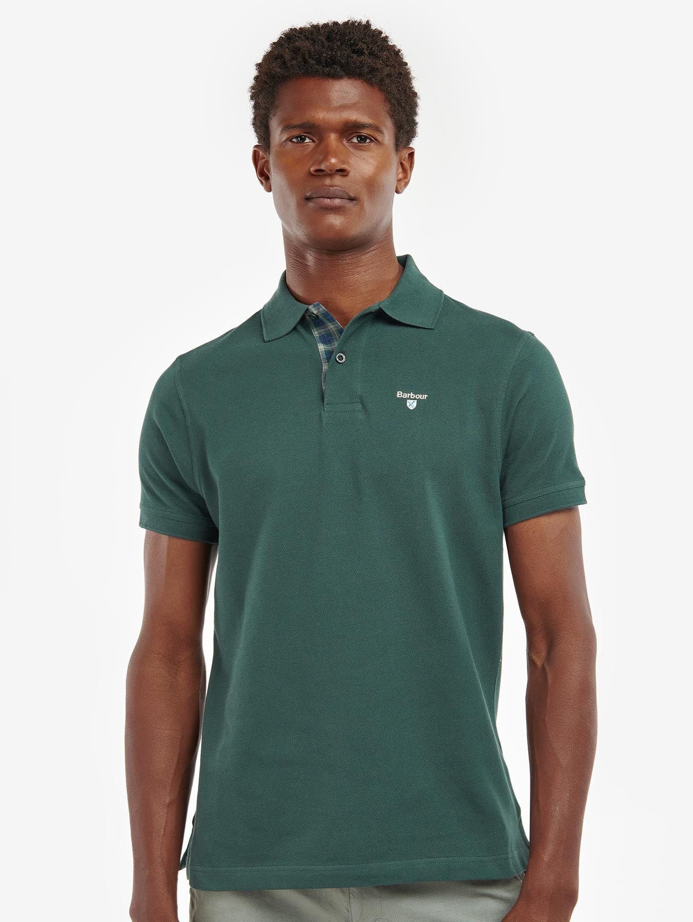 Barbour Tartan Pique Polo Shirt