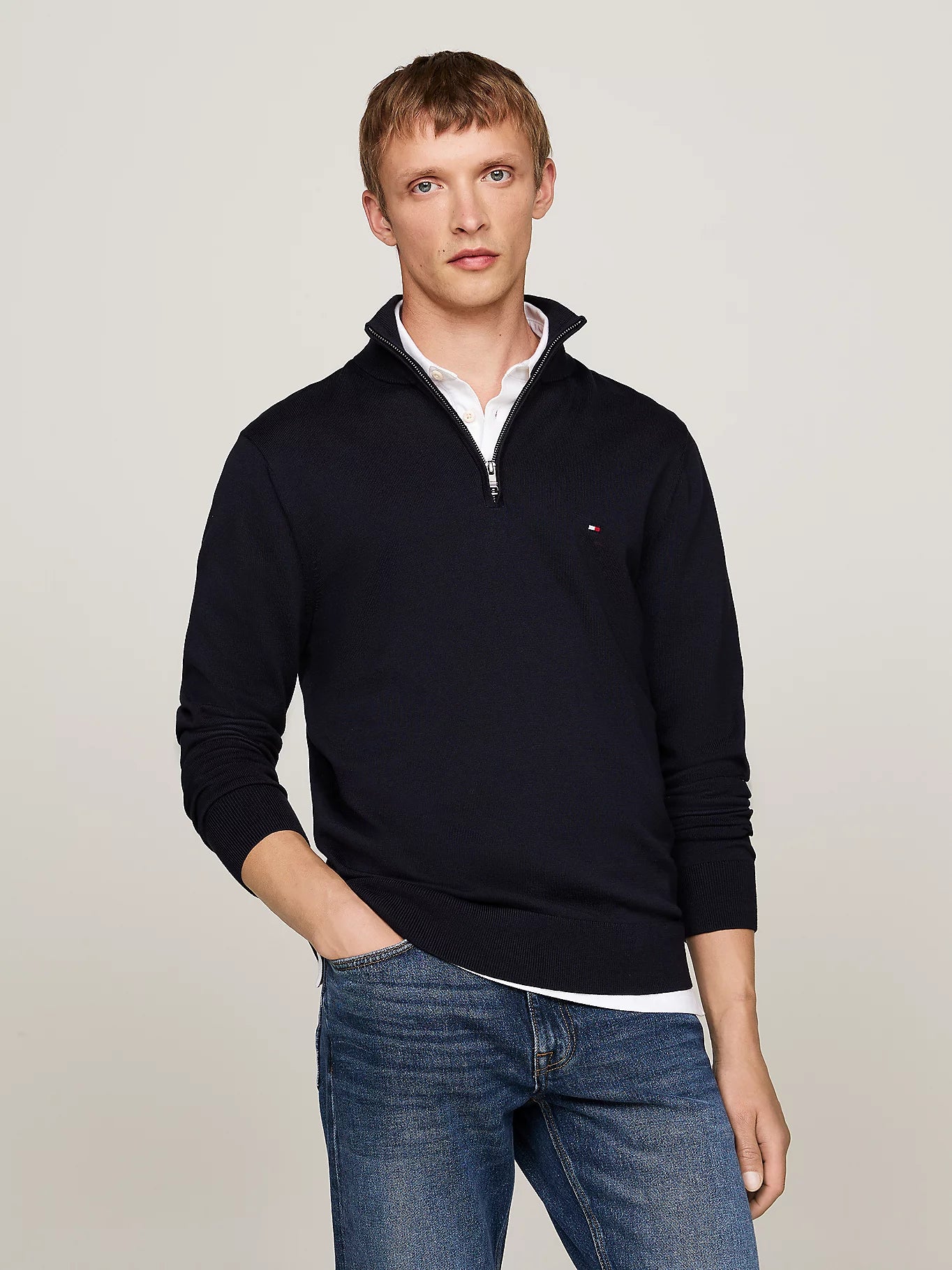 Tommy Hilfiger Essential Cotton Zip