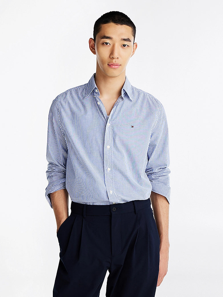 Tommy Hilfiger Flex Poplin Classic Stripe Shirt