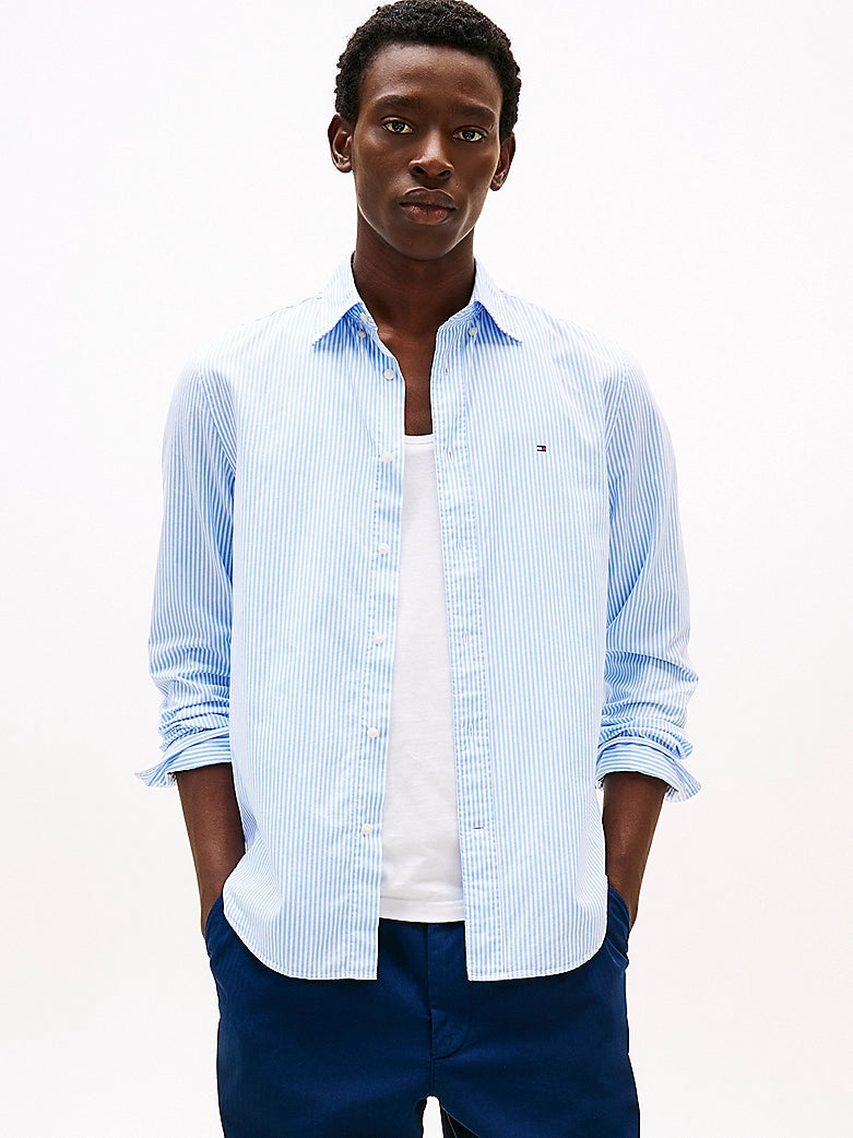 Tommy Hilfiger Flex Poplin Classic Stripe Shirt