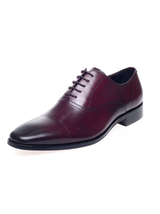 John White Bay Bordo Capped Oxfords