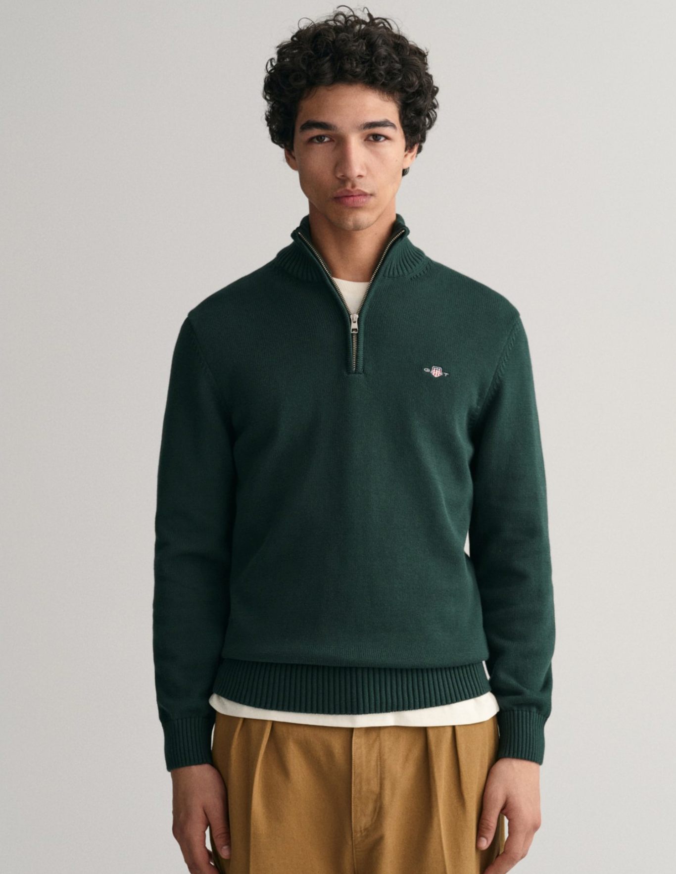 Gant Casual Cotton Half Zip Sweater