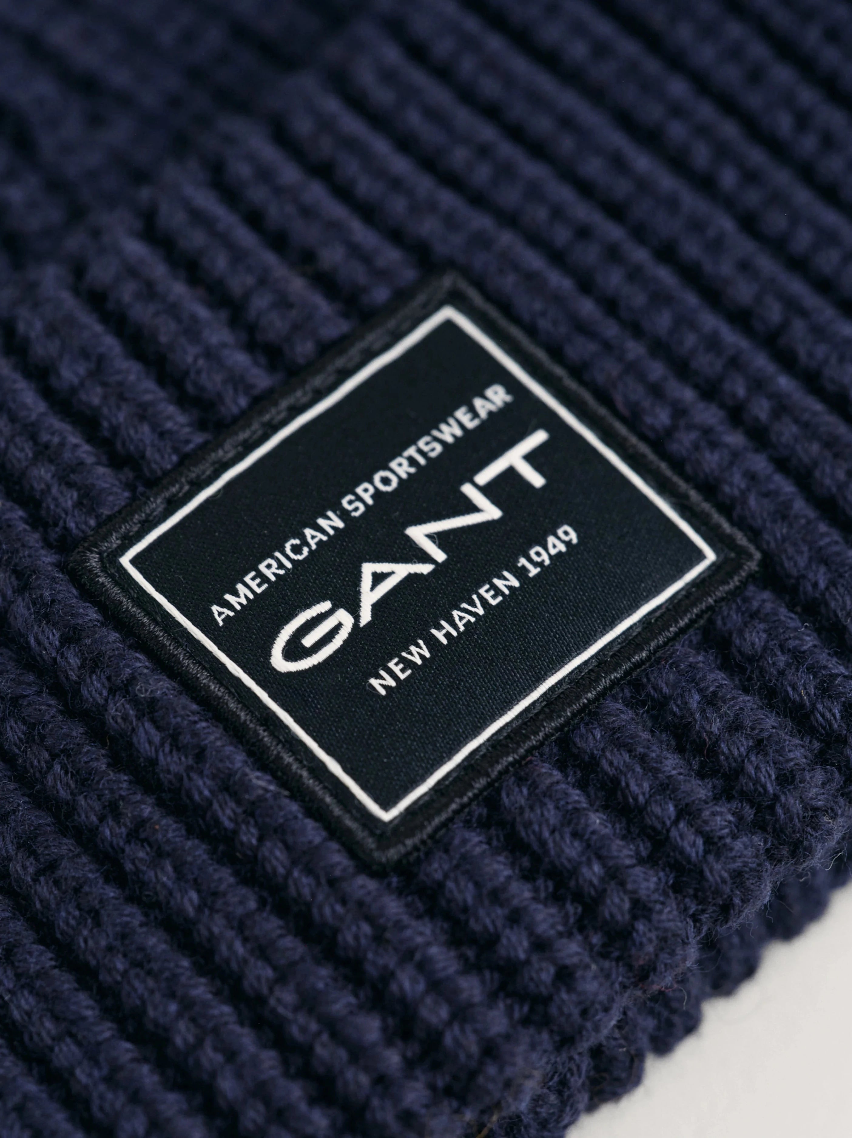 Gant Ribbed Cotton Beanie