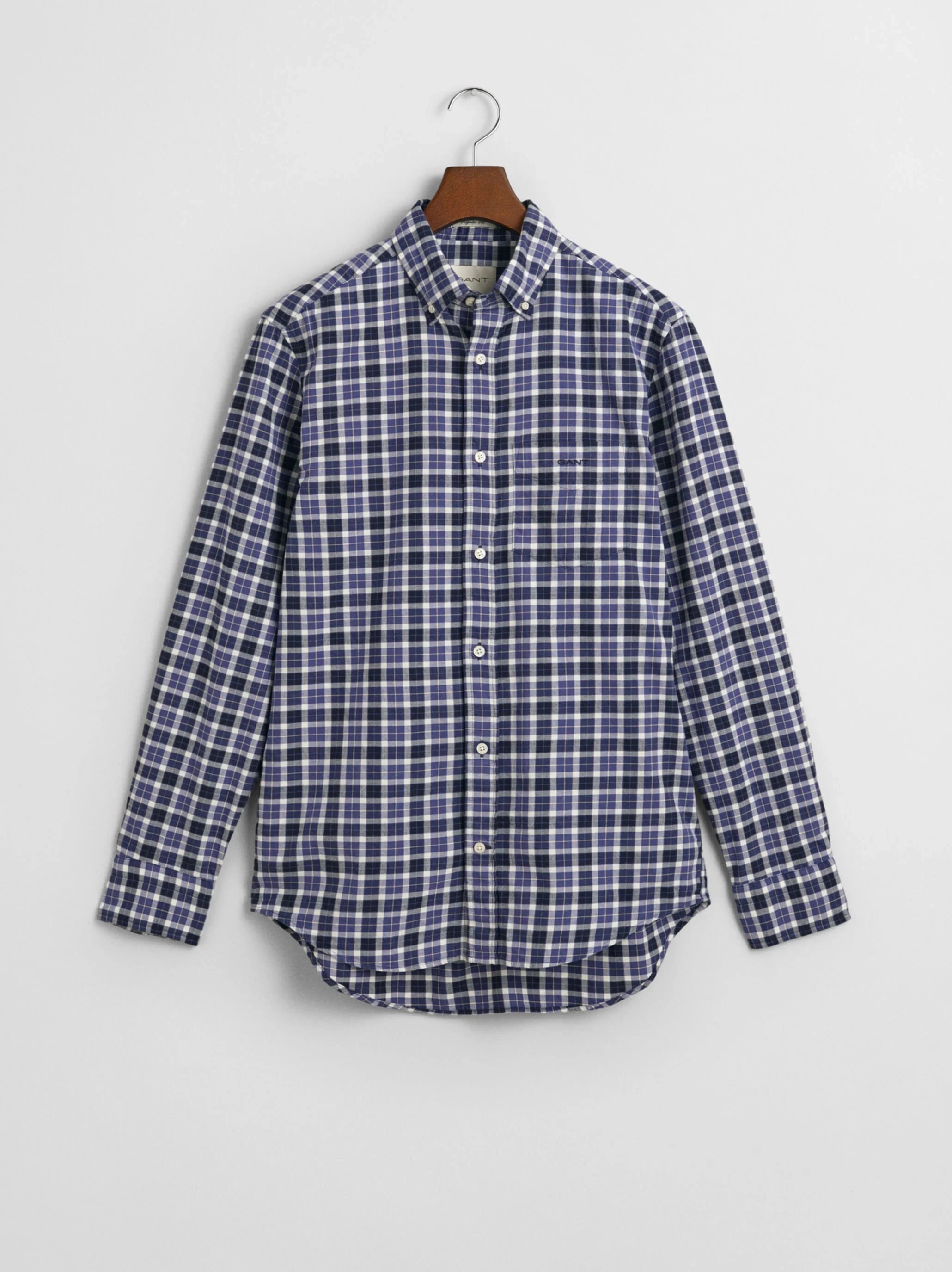 Gant Regular Fit Checked Light Twill Shirt