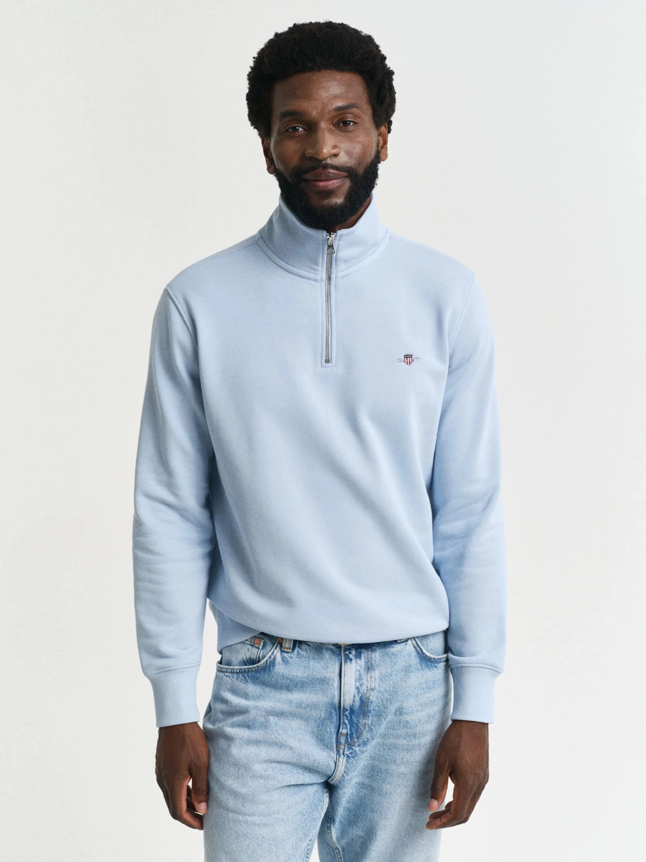 Gant Reg Shield Half Zip Sweatshirt