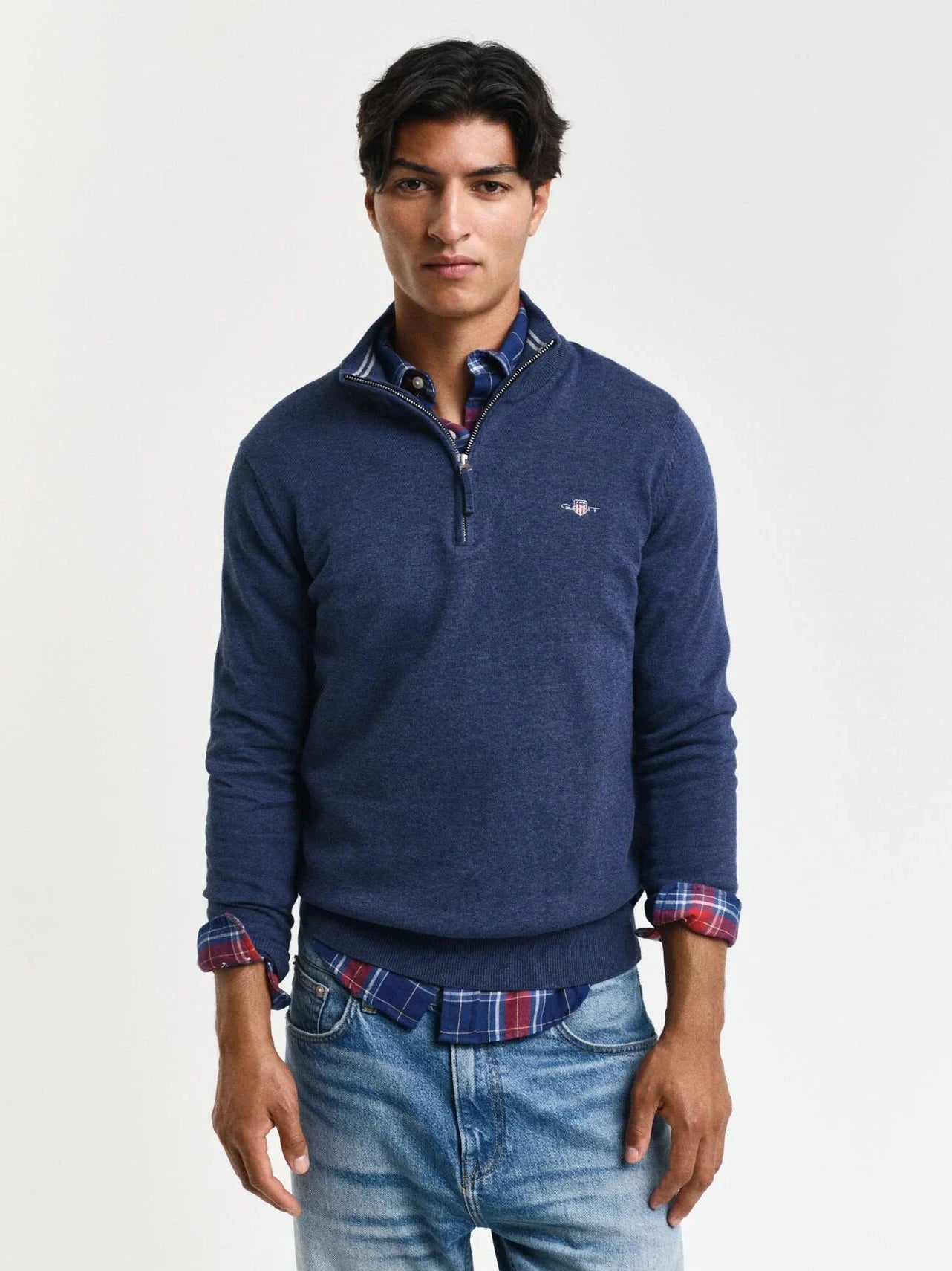 Gant Classic Cotton Half Zip Sweater