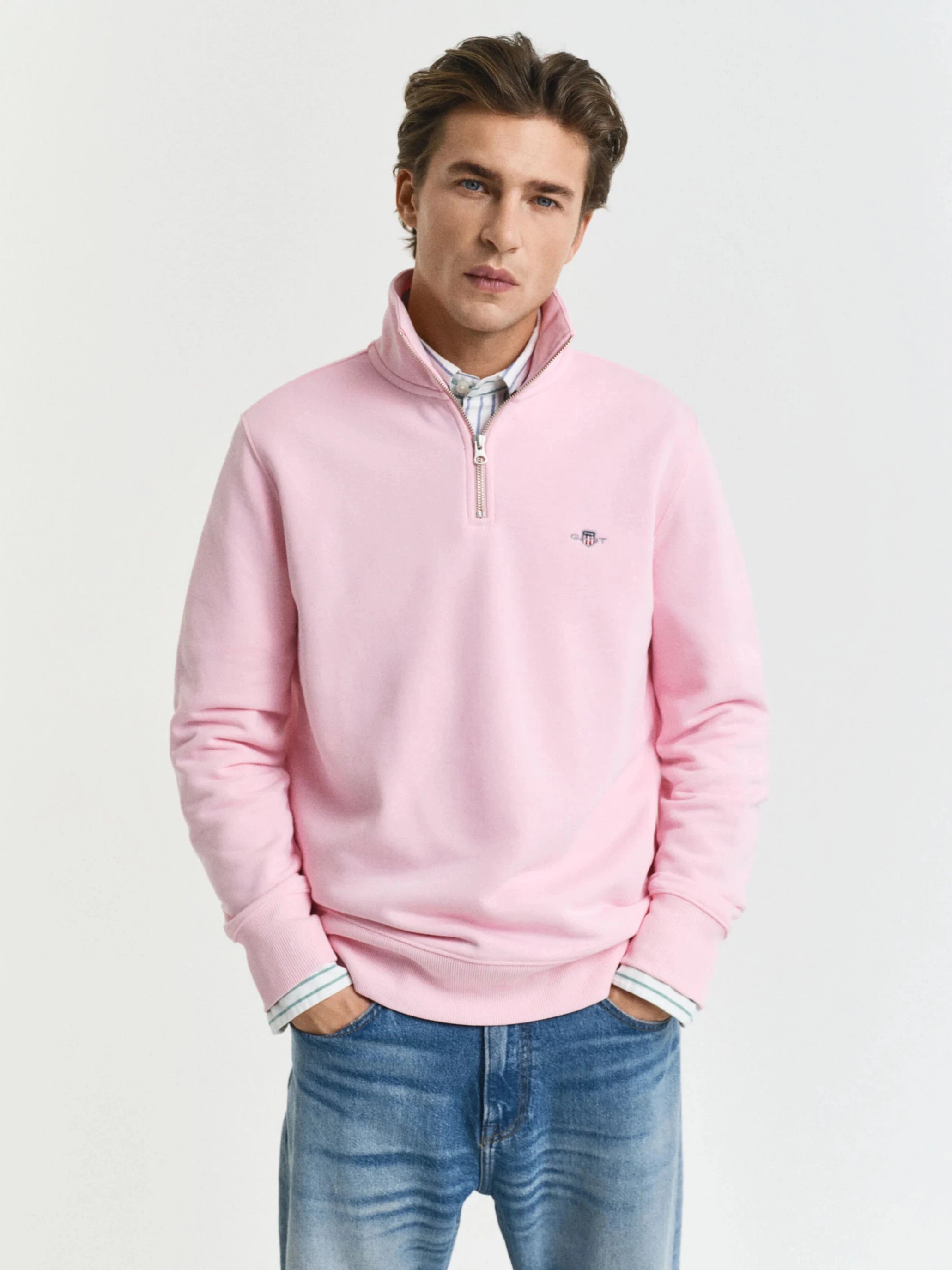 Gant Reg Shield Half Zip Sweatshirt